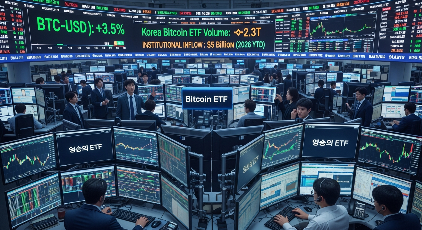 2026년 비트코인 ETF와 기관 투자자의 활발한 거래 현장